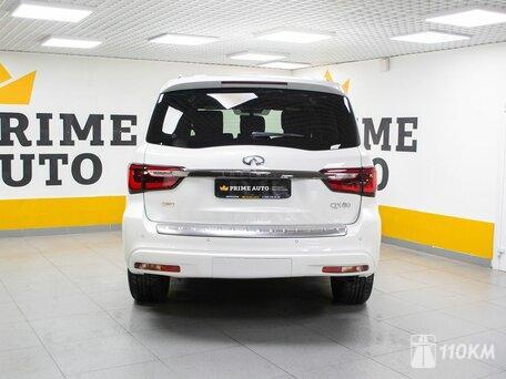 Infiniti, QX80, 5600, 405, бензин, внедорожник, автомат, полный привод, среднее состояние, левый, белый, 9 999 000 ₽