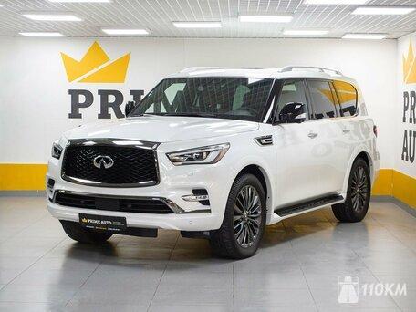 Infiniti, QX80, 5600, 405, бензин, внедорожник, автомат, полный привод, среднее состояние, левый, белый, 9 999 000 ₽