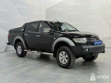 Mitsubishi, L200, 2500, 136, дизель, пикап, механика, полный привод, среднее состояние, левый, черный, 1 900 000 ₽
