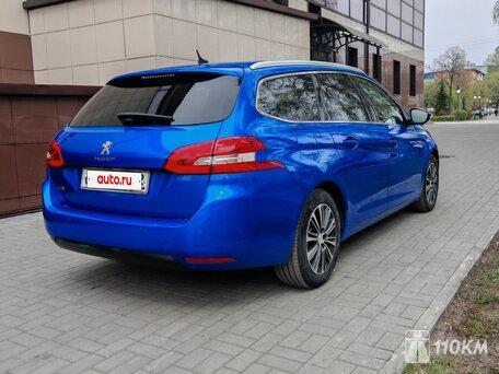 Peugeot, 308, 1200, 130, бензин, универсал, автомат, передний привод, среднее состояние, левый, синий, 1 450 000 ₽